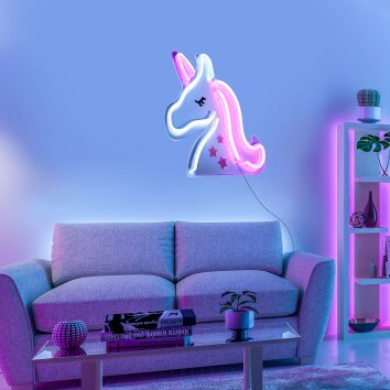 Leuchten-Direkt NEON-UNICORN Decoratieve verlichting LED Transparant, Helder, 1-licht