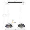 Maze Hanglamp Antraciet, 2-lichts