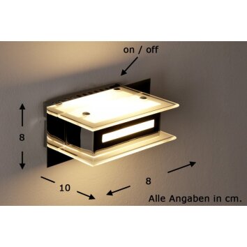 Trio 2220 Muurlamp LED Chroom, 1-licht