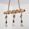 Asmara Hanglamp Bruin, Natuurlijke kleuren, 3-lichts