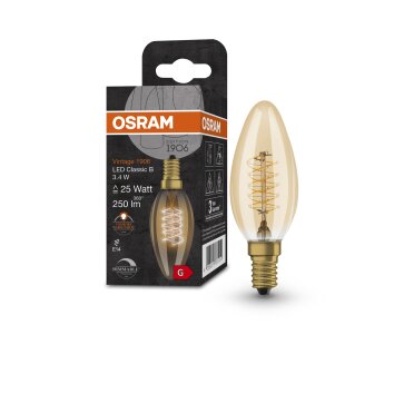 OSRAM Vintage 1906® LED E14 3,4 Watt 2200 Kelvin 250 Lumen