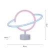 Leuchten-Direkt NEON-SATURN Decoratieve verlichting LED Wit, 1-licht