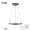 Paul-Neuhaus PURE E-LOOP Hanglamp LED Grijs, 2-lichts, Afstandsbediening