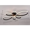 Trio FLY Plafondlamp LED Zwart, 1-licht