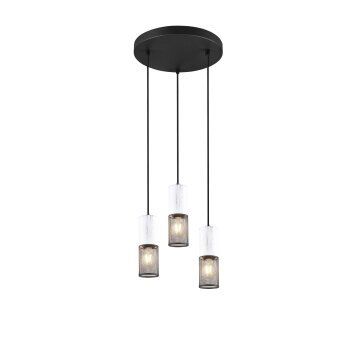 Trio TOSH Hanglamp Zwart, 3-lichts