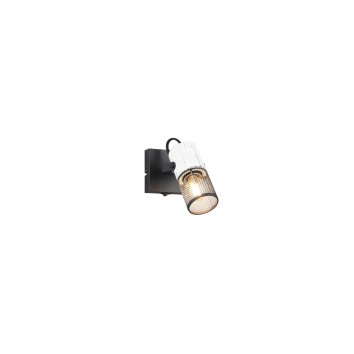 Trio TOSH Plafondlamp Zwart, 1-licht