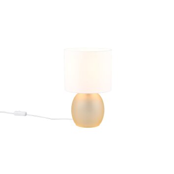 Trio VELA Tafellamp Bruin, Goud, 1-licht