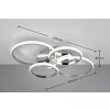 Reality CIRES Plafondlamp LED Chroom, 1-licht