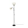 Reality HAVAL Staande lamp Zwart-Goud, 2-lichts