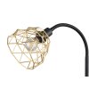 Reality HAVAL Staande lamp Zwart-Goud, 2-lichts