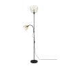 Reality HAVAL Staande lamp Zwart-Goud, 2-lichts