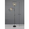 Reality HAVAL Staande lamp Zwart-Goud, 2-lichts