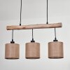 Soungou Hanglamp Natuurlijke kleuren, Zwart, 3-lichts