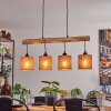 Soungou Hanglamp Natuurlijke kleuren, Zwart, 4-lichts