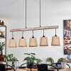 Soungou Hanglamp Natuurlijke kleuren, Zwart, 5-lichts