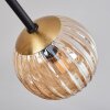 Chehalis Plafondlamp - Glas 10 cm Goud, Zwart, 8-lichts