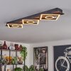 Taboneira Plafondlamp LED Donkerbruin, Zwart, 3-lichts