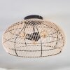 Brandala Plafondlamp 50 cm Zwart, 3-lichts