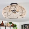 Brandala Plafondlamp 50 cm Zwart, 3-lichts