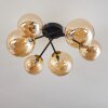 Chehalis Plafondlamp - Glas 12 cm, 15 cm Goud, Zwart, 6-lichts