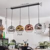 Ripoll Hanger - Glas 30 cm Chroom, Goud, Duidelijk, Koperkleurig, Rookkleurig, 4-lichts