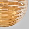 Chehalis Plafondlamp - Glas 15 cm Goud, Zwart, 8-lichts