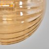 Chehalis Plafondlamp - Glas 12 cm Goud, Zwart, 8-lichts