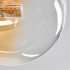 Chehalis Plafondlamp - Glas 12 cm Goud, Zwart, 8-lichts