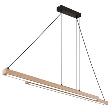 Globo GREKKIE Hanger LED Zwart, 1-licht, Afstandsbediening