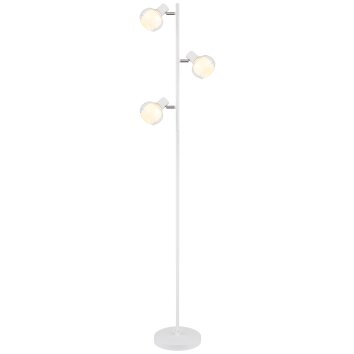 Globo TOKKI Staande lamp Wit, 3-lichts