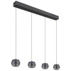 Globo MARTHY Hanger LED Grijs, 4-lichts