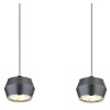 Globo MARTHY Hanger LED Grijs, 4-lichts