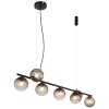 Globo DALLERTA Hanger Zwart, 7-lichts