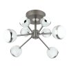 Globo UNTSY Plafondlamp LED Chroom, Titan, 1-licht, Afstandsbediening