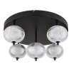 Globo AIDA Plafondlamp LED Zwart, 5-lichts