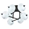 Globo AIDA Plafondlamp LED Zwart, 7-lichts