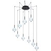 Globo AIDA Hanger LED Zwart, 9-lichts