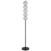 Globo AIDA Staande lamp LED Zwart, 5-lichts