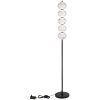 Globo AIDA Staande lamp LED Zwart, 5-lichts