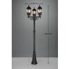 Trio Elvo Buiten staande lamp Zwart, 3-lichts