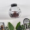 Ripoll Plafondlamp - Glas 25 cm Rookkleurig, 1-licht