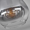 Ripoll Plafondlamp - Glas 25 cm Duidelijk, Rookkleurig, 1-licht