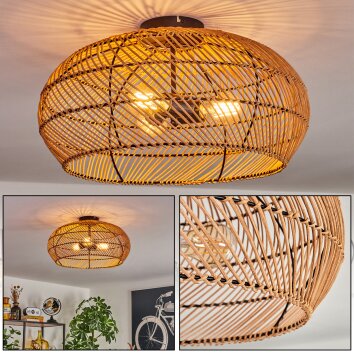 Brandala Plafondlamp 50 cm Zwart, 3-lichts