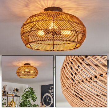 Brandala Plafondlamp 40 cm Zwart, 3-lichts