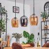 Vevino Hanglamp Amber, Chroom, 3-lichts