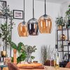 Vevino Hanglamp Amber, Chroom, 3-lichts