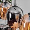 Vevino Hanglamp Amber, Chroom, 3-lichts