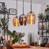 Vevino Hanglamp Amber, Chroom, 3-lichts