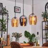 Vevino Hanglamp Amber, Chroom, 3-lichts