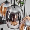 Vevino Hanglamp Amber, Duidelijk, Rookkleurig, 3-lichts